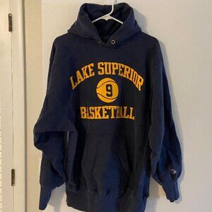 Vintage Champion Lake Superior Basketball Hoodie
